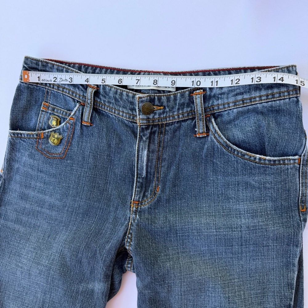 Woman’s Tommy Hilfiger Distressed Badged Jeans RARE! Y2K Size 6 - Picture 6 of 10